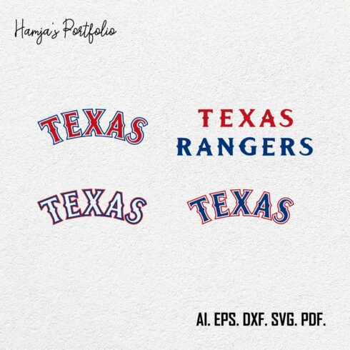 Texas Rangers Logo SVG Design cover image.