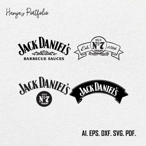 Jack Daniels Whisky Logo SVG cover image.