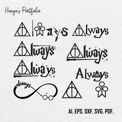 Always Typography Tshirt Design cover image.
