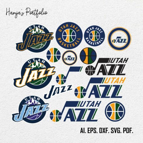 Utah Jazz Basketball Logo SVG, Utah Jazz Logo PNG, Utah Jazz Clipart, Utah Jazz cover image.