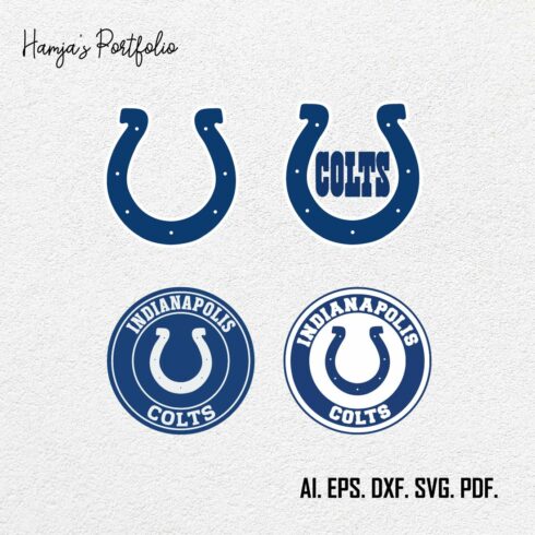 Indianapolis Colts SVG ll sport vector logo design cover image.