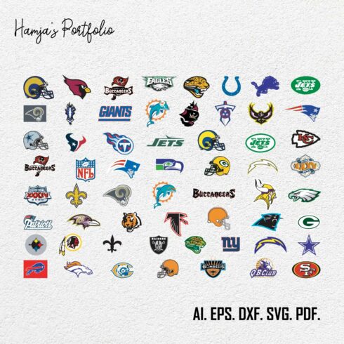 N-F-L Logo Teams Svg, N-f-l Logo svg, football team svg,sport svg bundle, Sport Team, Mega Bundle Svg, Logo Svg, Instant Download cover image.