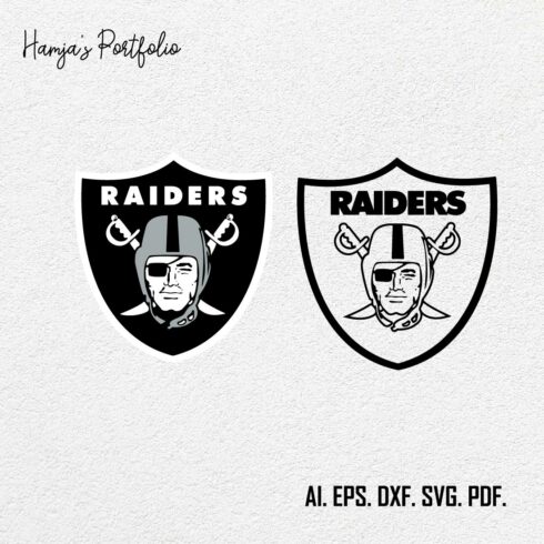 Las Vegas Raiderrs Football SVG ll Oakland Raiders SVG ll Sport vector logo set cover image.
