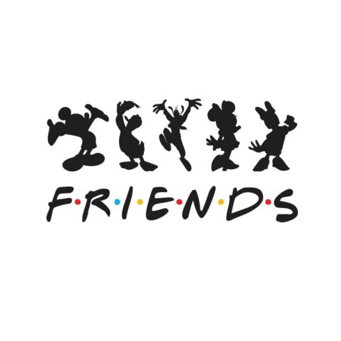 Mickey Svg,Disney svg,Castle svg,Mickey head svg, Mickey silhouette svg, mouse svg,Disney Castle svg, Mickey minnie, Disney magic svg, Disney svg file for cricut Friends mickey vector tshirt design cover image.