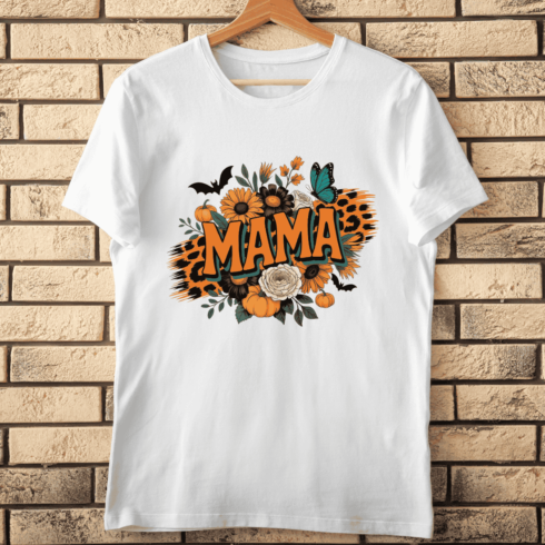 Retro Groovy Mama T-Shirt Design cover image.