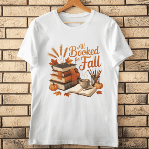 Thanksgiving Reading Cozy T-shirt Design cover image.