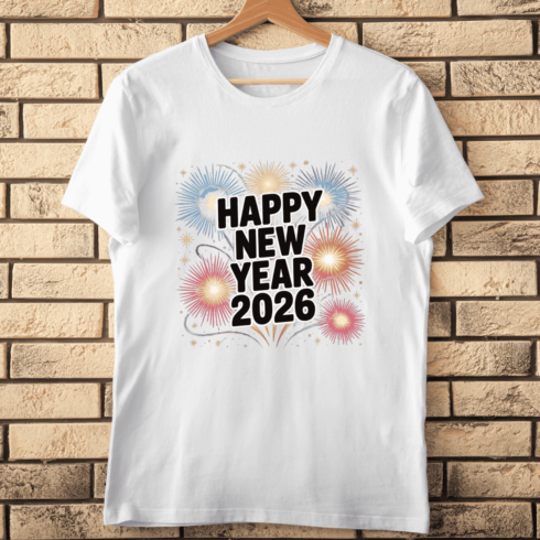 Vibrant Light Burst 2026 T-shirt Design cover image.
