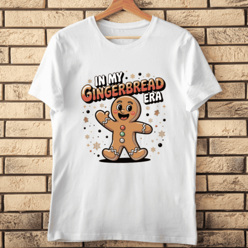 In My Gingerbread Era T-shirt Design cover image.