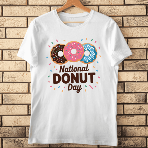 Sweet Donut Lover Quote Typography T-shirt Design cover image.