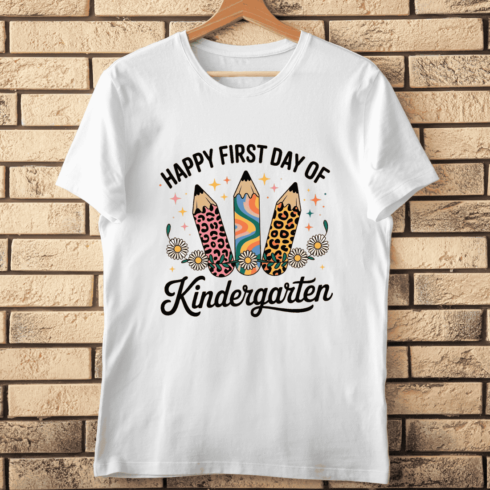 Retro Cheetah Print Teacher and Student T-shirt Design cover image.