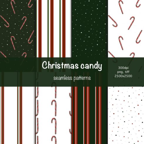 Christmas Candy – Festive Seamless Patterns for Holiday Projects cover image.