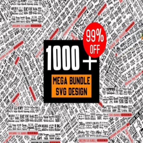 Mega Bundle Svg Design cover image.