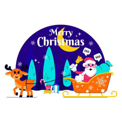 10 Merry Christmas Celebration Illustration cover image.