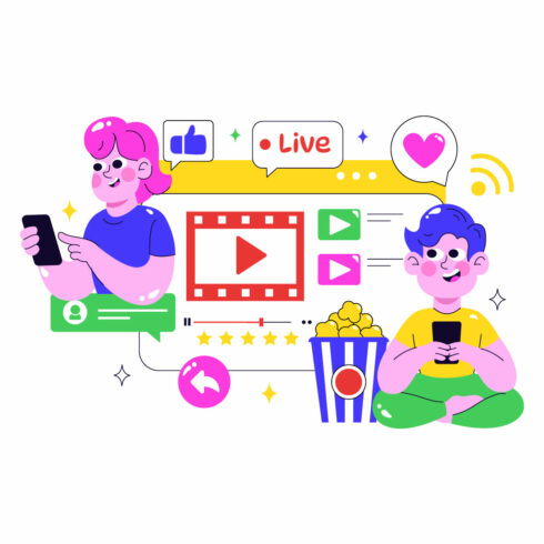 10 Online Streaming Platforms Illustration cover image.