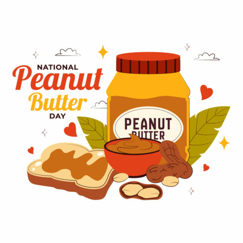 10 National Peanut Butter Day Illustration cover image.