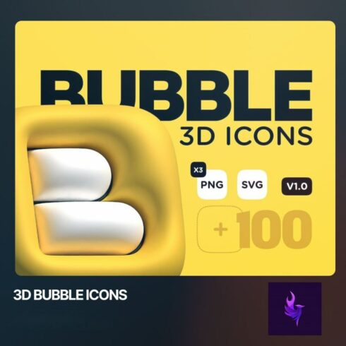 3D Bubble Icons cover image.