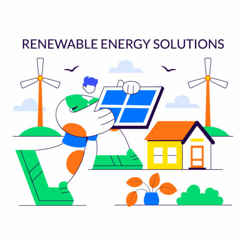 10 Renewable Energy Solutions Illustration cover image.