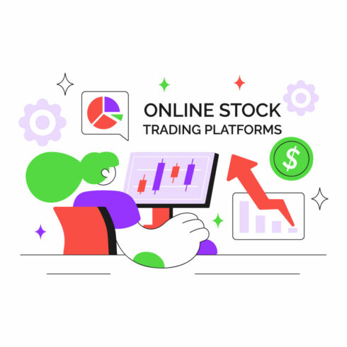 10 Stock Trading Platforms Illustration cover image.