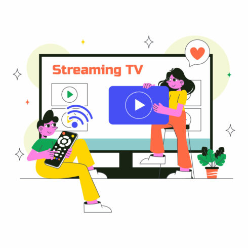 10 Online Subscription Streaming TV Illustration cover image.