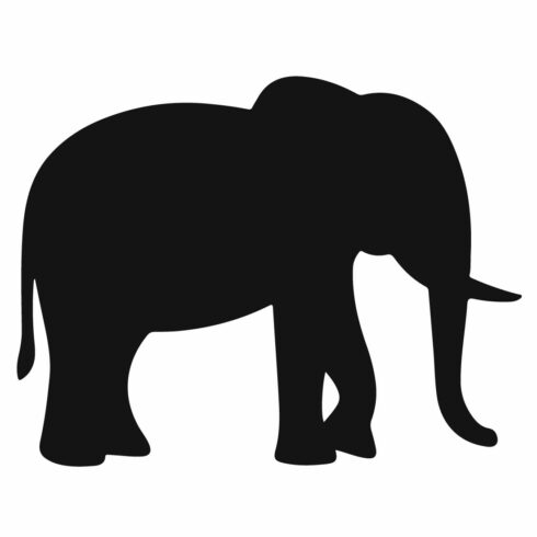 Majestic Elephant Vector Illustration Showcasing Wildlife Beauty, Strength, and Grace — Perfect for Educational, Nature, and Creative Design Projects with Clean Lines and Elegant Style cover image.