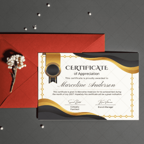 Certificate of Appreciation for Employee of the Month cover image.