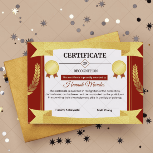 Recognition of Excellence in the Field of Science cover image.