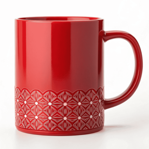 High-Quality Red Mug Mockup for Brand Identity cover image.
