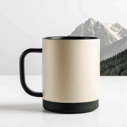 Brand Identity on Mug — Realistic Mockup cover image.