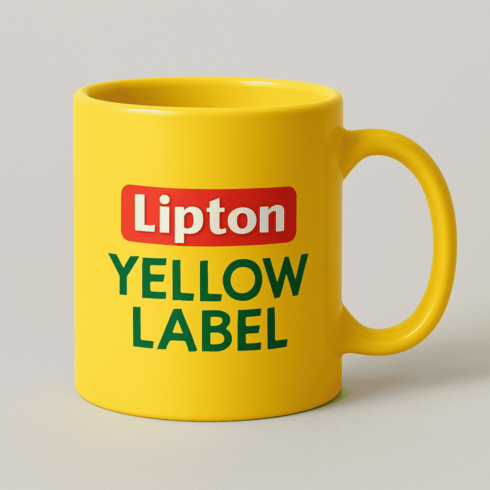 Wake Up Bright – Lipton Yellow Label Mug Design cover image.