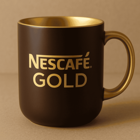 High-Resolution Nescafé Coffee Cup Mockup cover image.