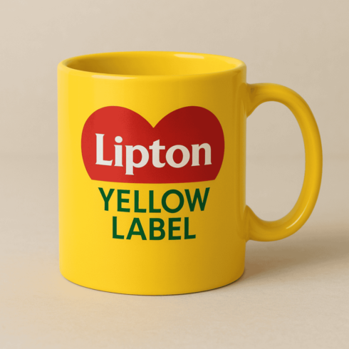 Yellow Tea Brand Mug Mockup — Inspired by Lipton Style cover image.