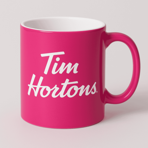 Tim Hortons Inspired Coffee Mug Mockup for Branding & Packaging Design cover image.