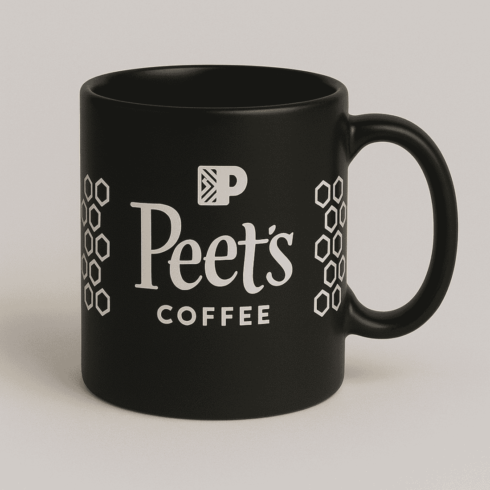Stylish Peet’s Coffee Mug Mockup for Product Presentation cover image.