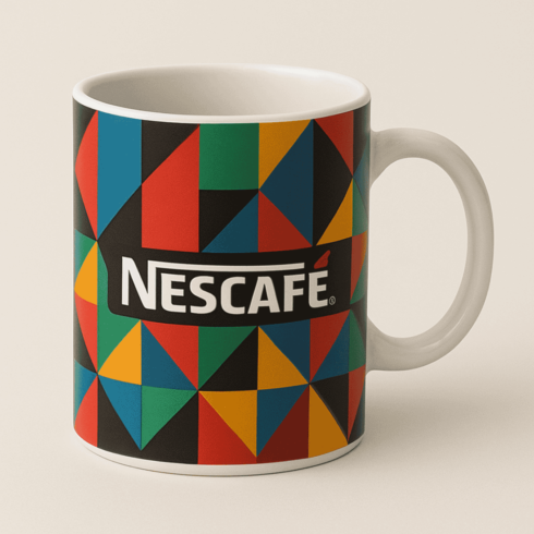 Premium Nescafé Branded Mug Mockup for Presentation cover image.