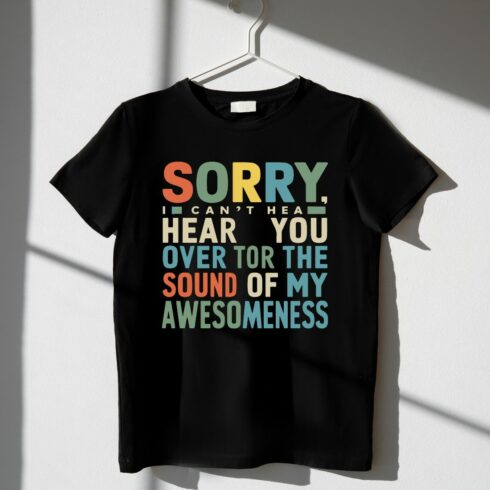 Typography T-Shirt Design (PNG for POD) cover image.