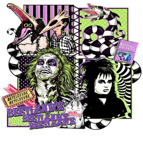Custom T-Shirts Beetlejuice Designs Logo cover image.