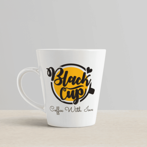 Black Cup Coffee With Love Mockup cover image.