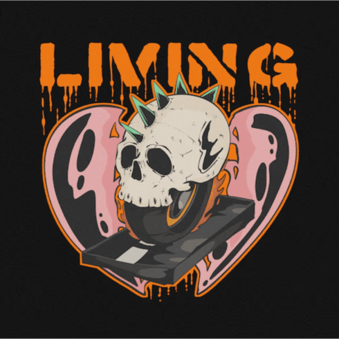 skull liming caribe t-shirt logo cover image.