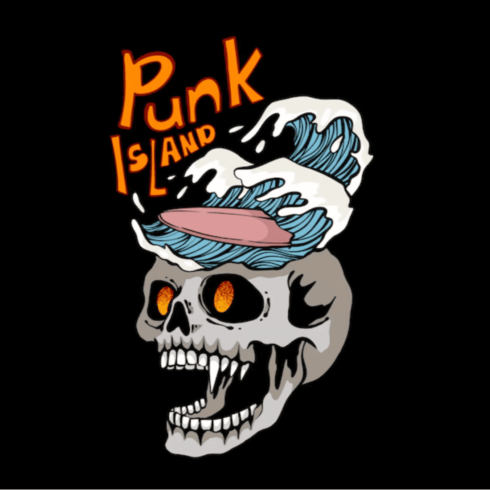 skeleton punk t-shirt logo cover image.