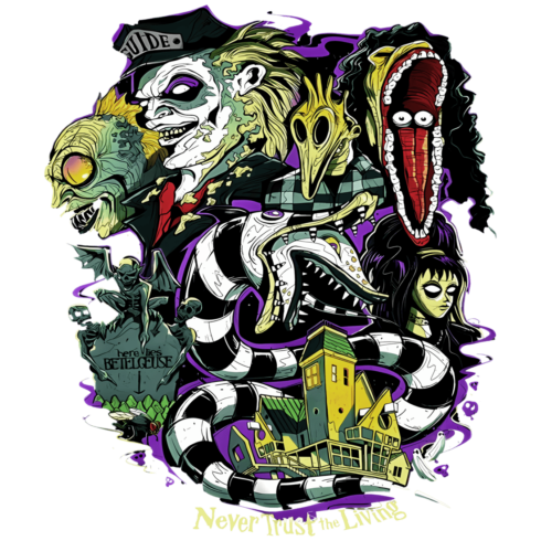 Custom T-Shirts Beetlejuice Designs Logo cover image.