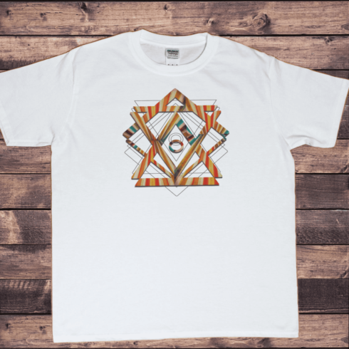 Mandala images T-shirt white cover image.