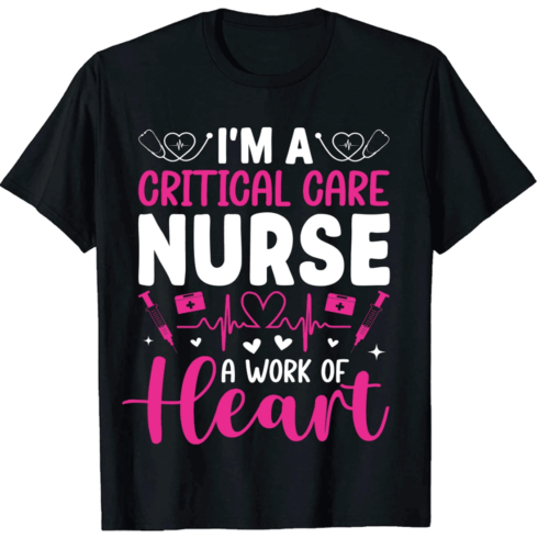 funny nurse t-shirt logo cover image.