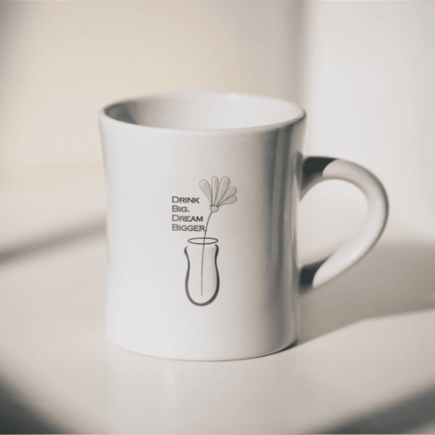 DRINK BIG, DREAM BIGGER COFFEE MOCKUP cover image.