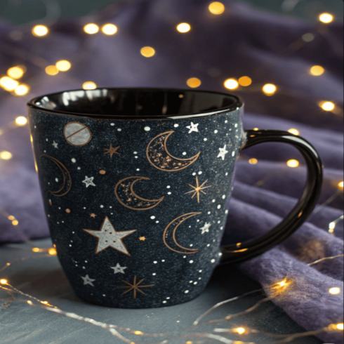 moon and stars mug coffee mockup cover image.