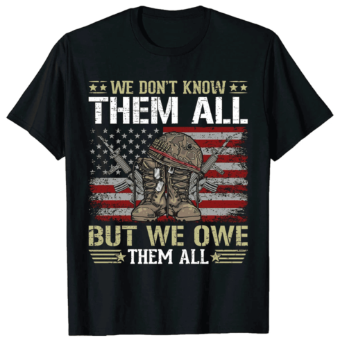 Veterans Day,Memorial Day T-shirt Logo cover image.