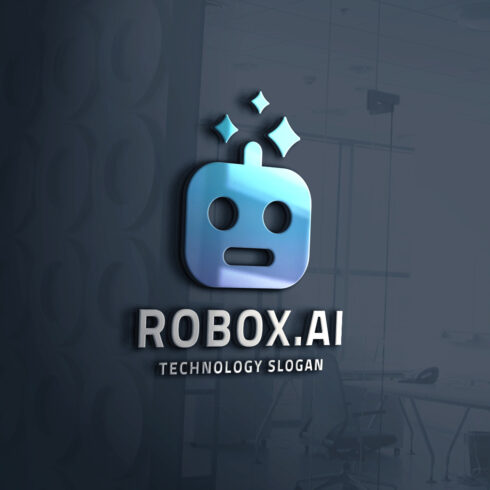 Robot Head AI Logo cover image.