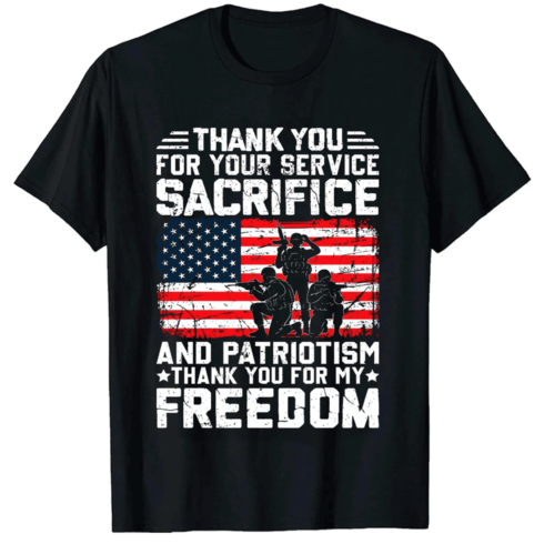 Veterans Day, Memorial Day T-shirt Logo cover image.