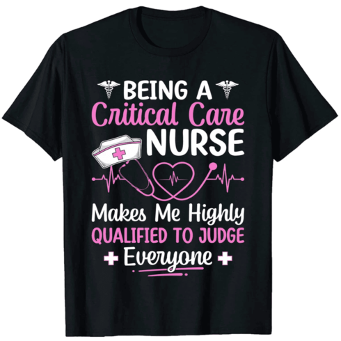 funny nurse t-shirt logo cover image.