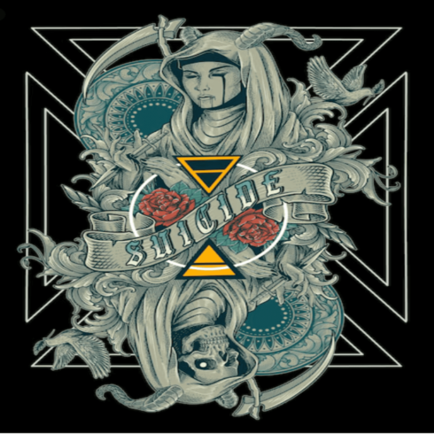 steampunk angle t-shirt logo cover image.
