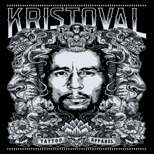 Kristoval Tattoo Apparel T-shirt Logo cover image.
